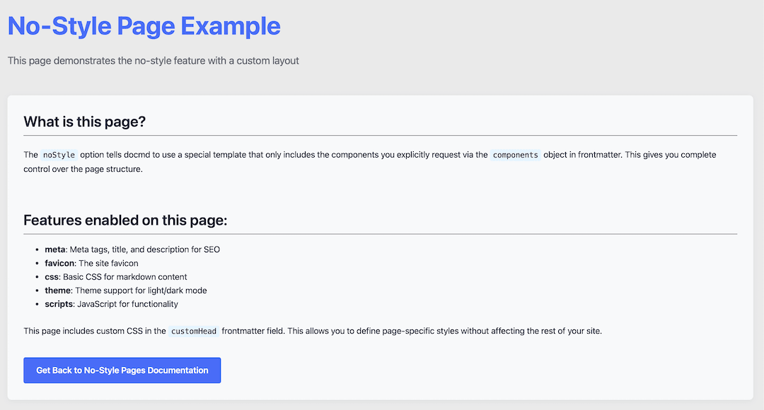 docmd documentation preview